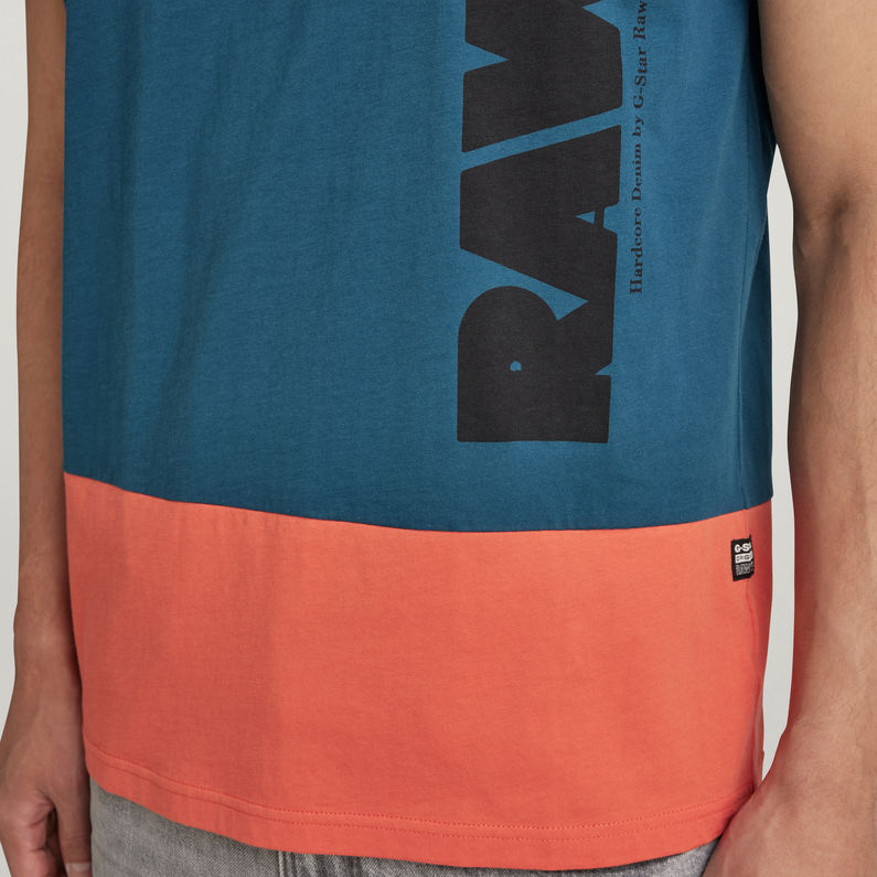 G-STAR® Color Block RAW. T-Shirt Medium blue