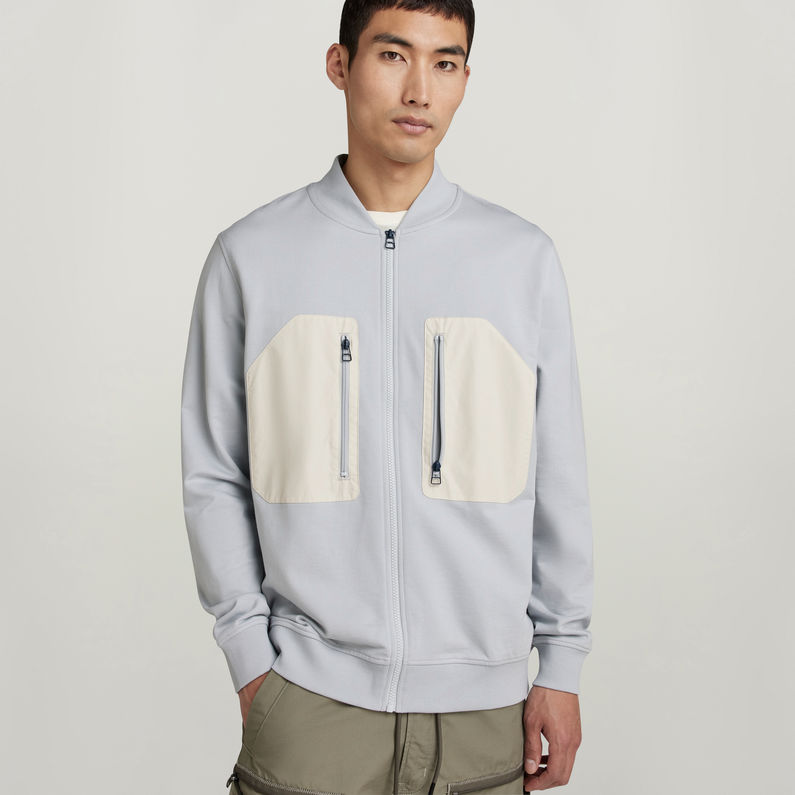G-STAR® Lightweight Bomber Zip Sweater Grey
