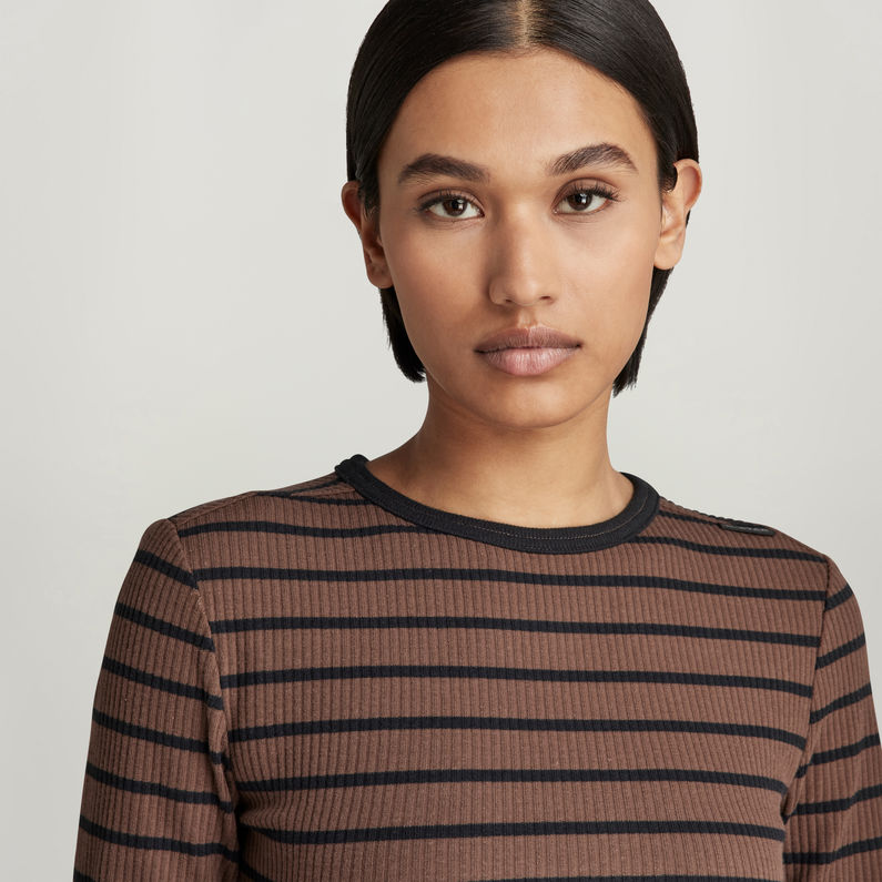 G-STAR® Slim Rib 2.0 Stripe Top Multi color