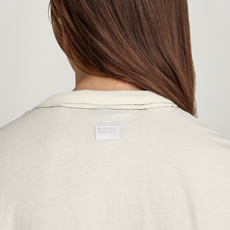 G-STAR® Lash Tape Cap Sleeve T-Shirt White