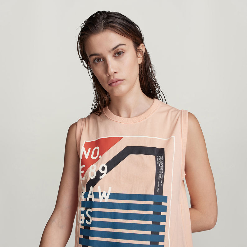 G-STAR® Lash Graphic Tank Top Pink