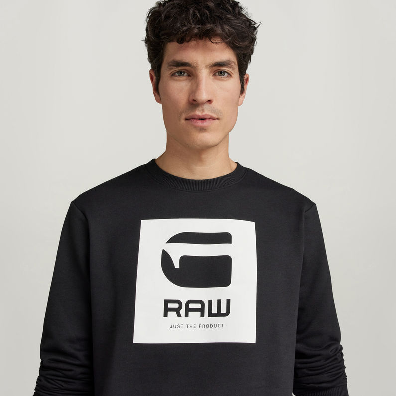 G-STAR® Raw Boxed Graphic Sweater Black