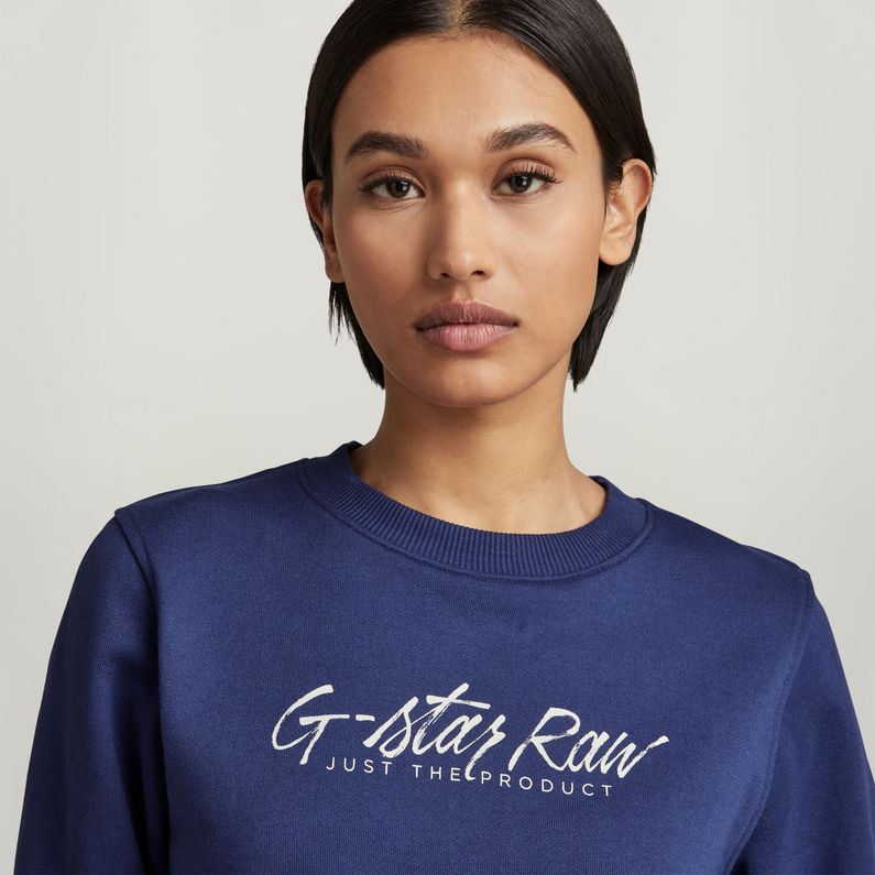 G-STAR® Small Center Graphic Sweater Dark blue
