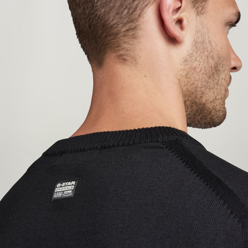 G-STAR® Gebreide Trui Premium Core Zwart