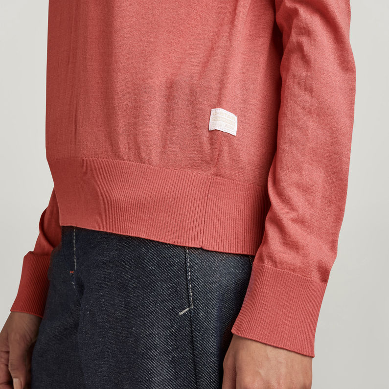 G-STAR® Pull Core Round Neck Knitted Rose