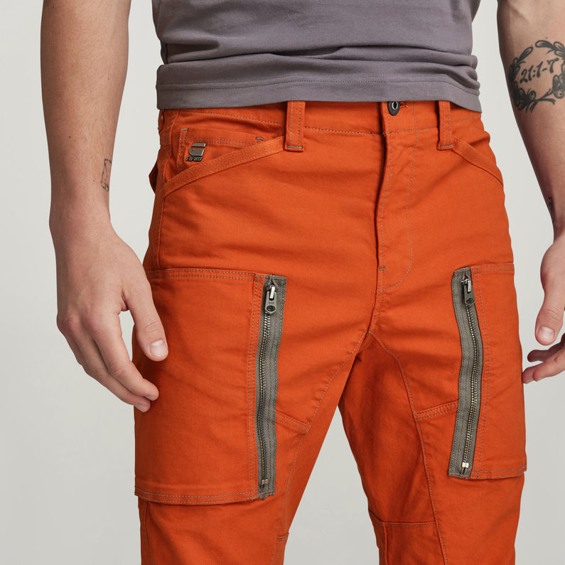 G-STAR® Zip Pocket 3D Skinny Cargobroek Oranje