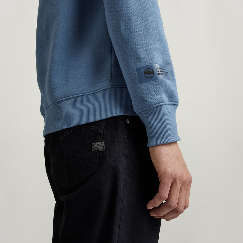 G-STAR® Logo Tape Sweater Medium blue