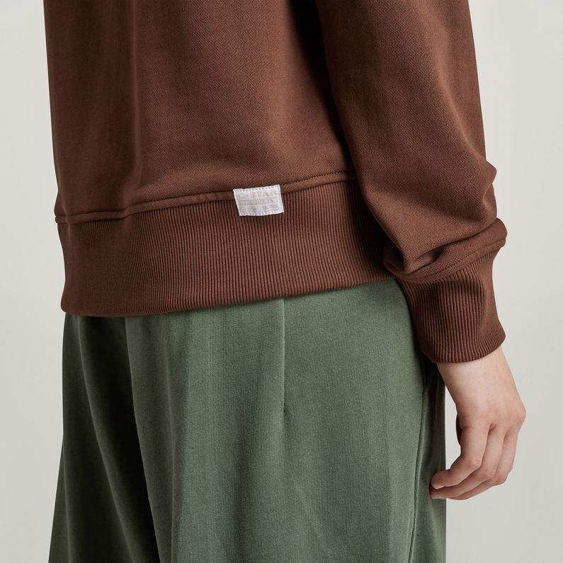 G-STAR® Raglan Raw Originals Hooded Sweater Brown