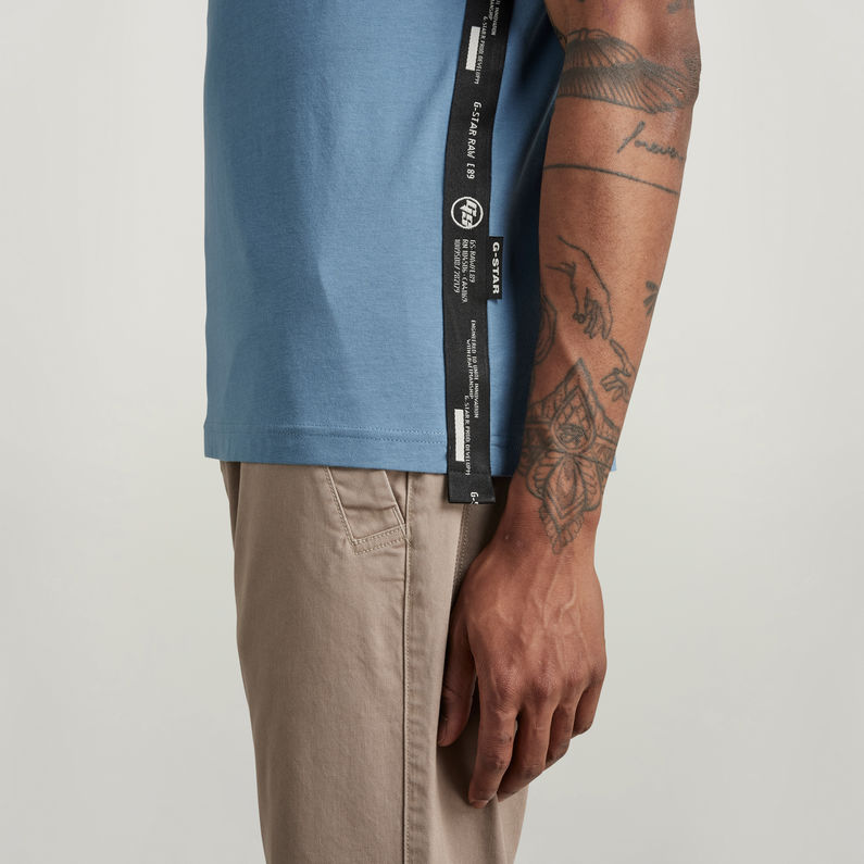 G-STAR® Logo Tape T-Shirt Mittelblau