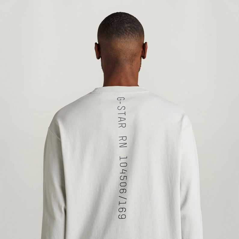 G-STAR® Typeface Back Graphic Boxy T-Shirt Grau