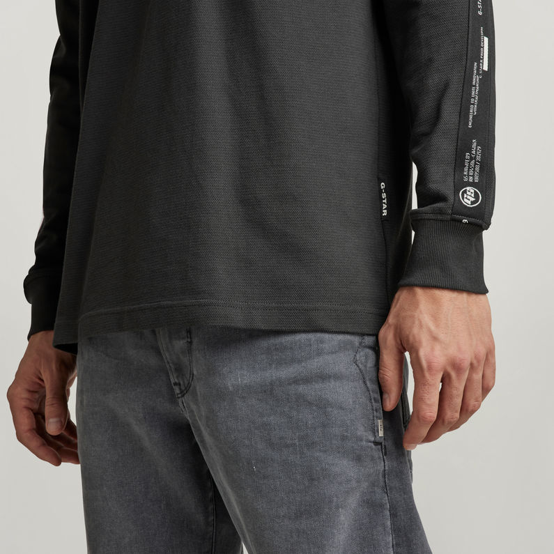 G-STAR® Lightweight Logo Tape Sweater Grey