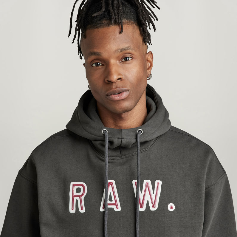 G-STAR® Vulcanic RAW Loose Hooded Sweatshirt Grau