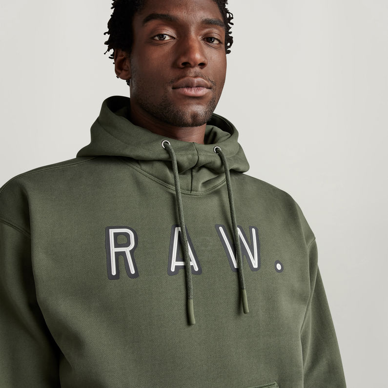 G-STAR® Sudadera Vulcanic RAW Loose Hooded Verde