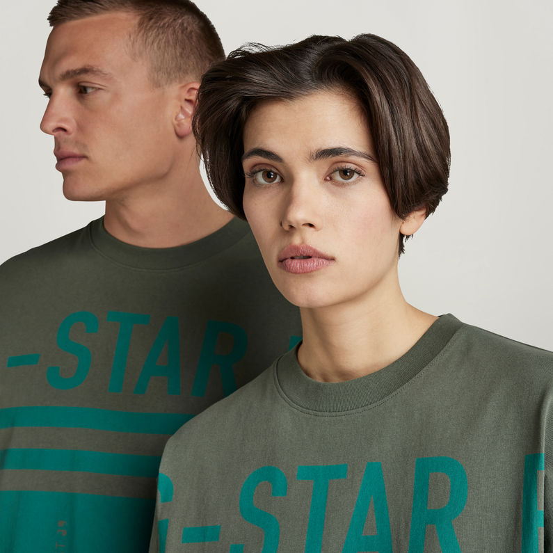 G-STAR® Unisex T-Shirt Scarf Graphic Boxy Green