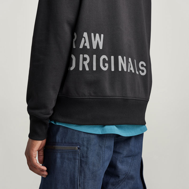 G-STAR® Multi Graphic Oversized Sweater Black