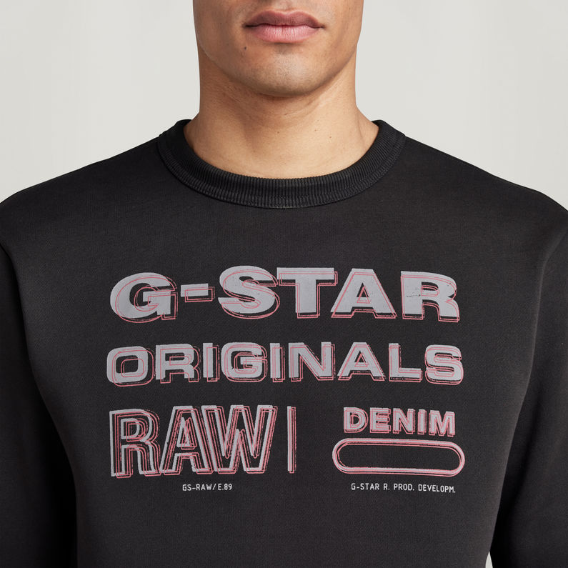 G-STAR® Originals Stamp Sweater Black