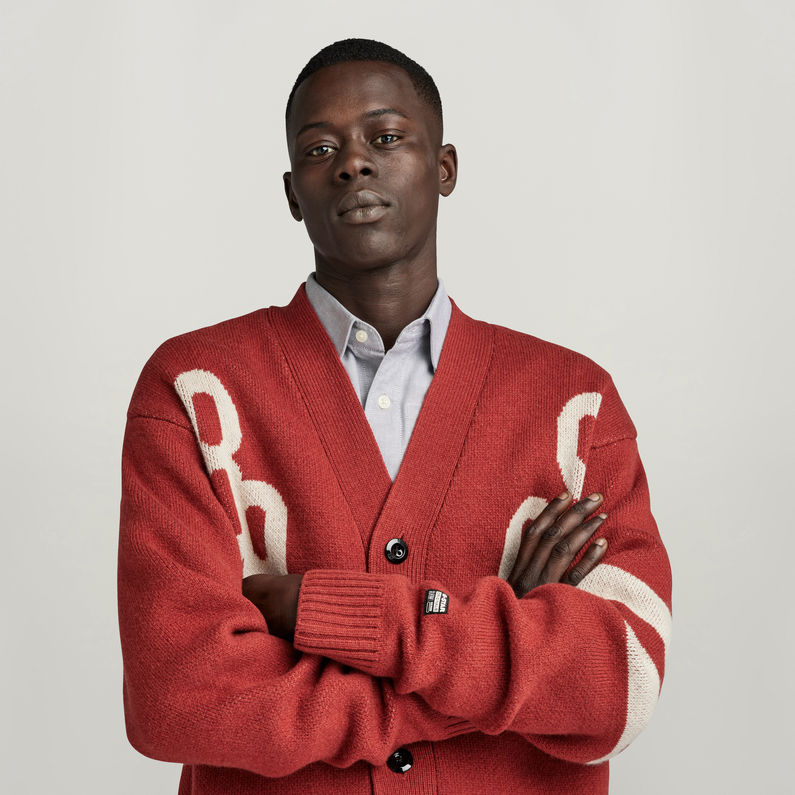 G-STAR® Holiday 89 GS Loose Gebreid Vest Rood