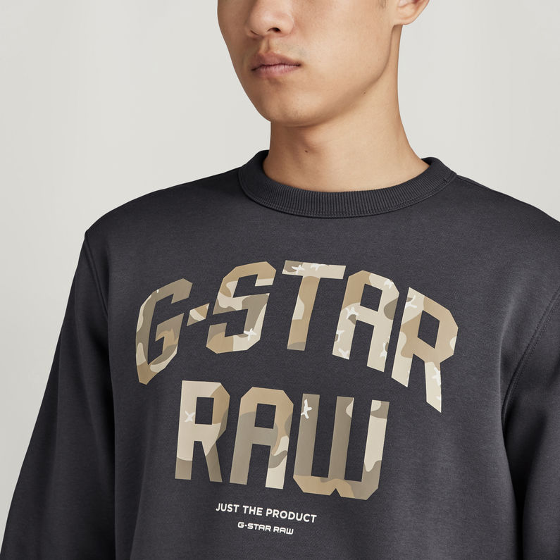 G-STAR® Pull Graphic Crew Gris