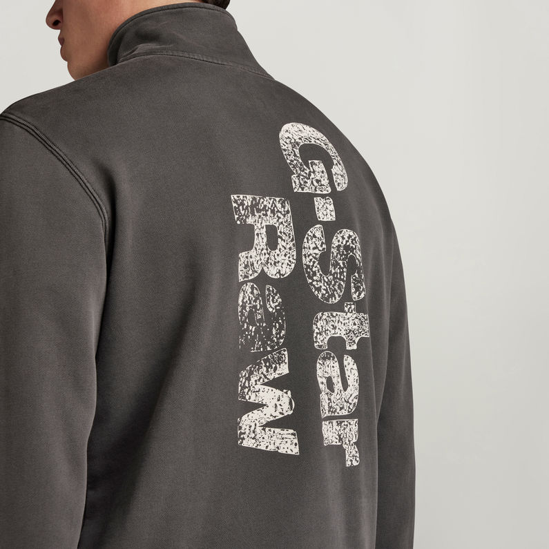 G-STAR® Sudadera Painted Garment Dyed Graphic Skipper Negro