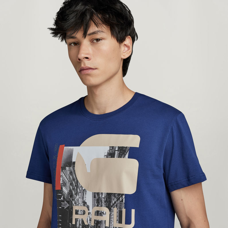 G-STAR® T-Shirt City Graphic Bleu moyen