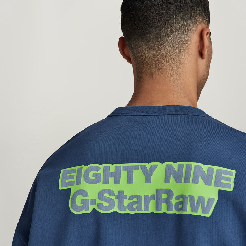 G-STAR® Moto Sport Graphic Loose Sweater Medium blue