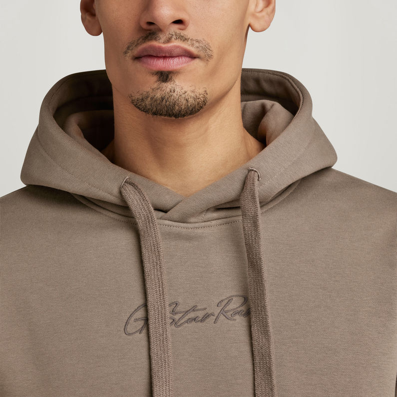 G-STAR® Autograph Hooded Sweater Brown