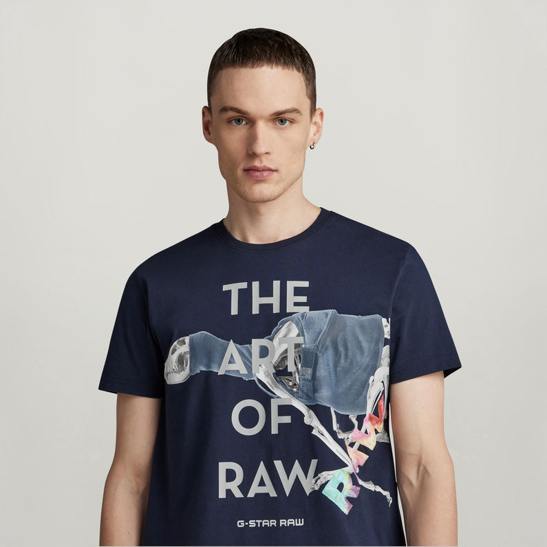 G-STAR® Art Of RAW T-Shirt Donkerblauw