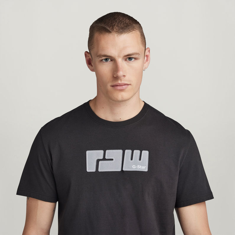 G-STAR® RAW. Felt T-Shirt Zwart