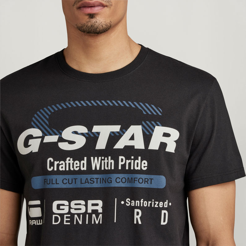 G-STAR® T-Shirt Old Skool Originals Noir