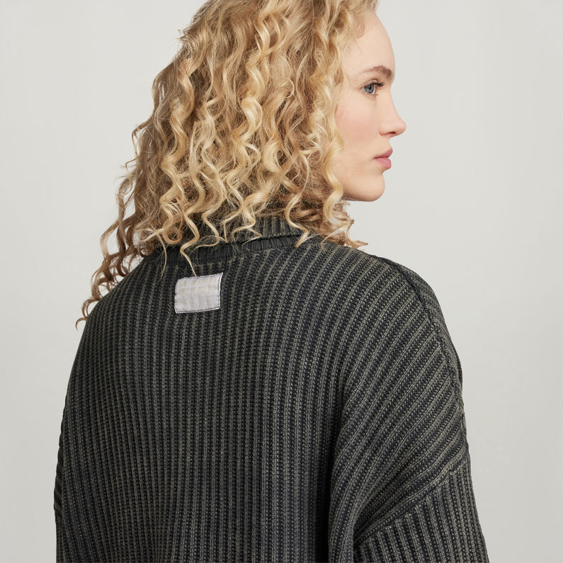 G-STAR® Loose Overdyed Turtle Knitted Sweater Grey