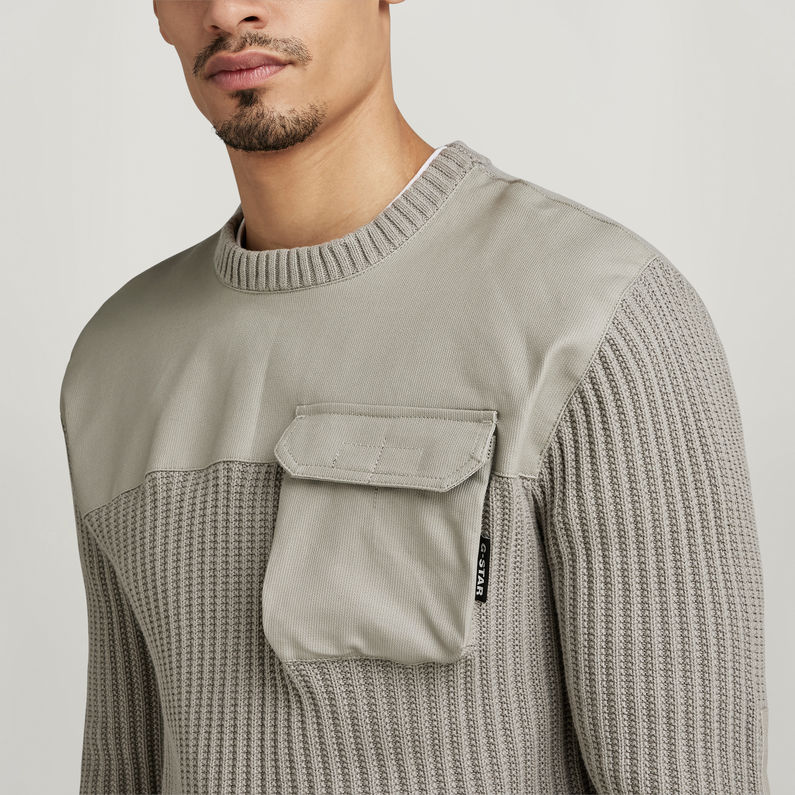 G-STAR® Army Knitted Sweater Grey