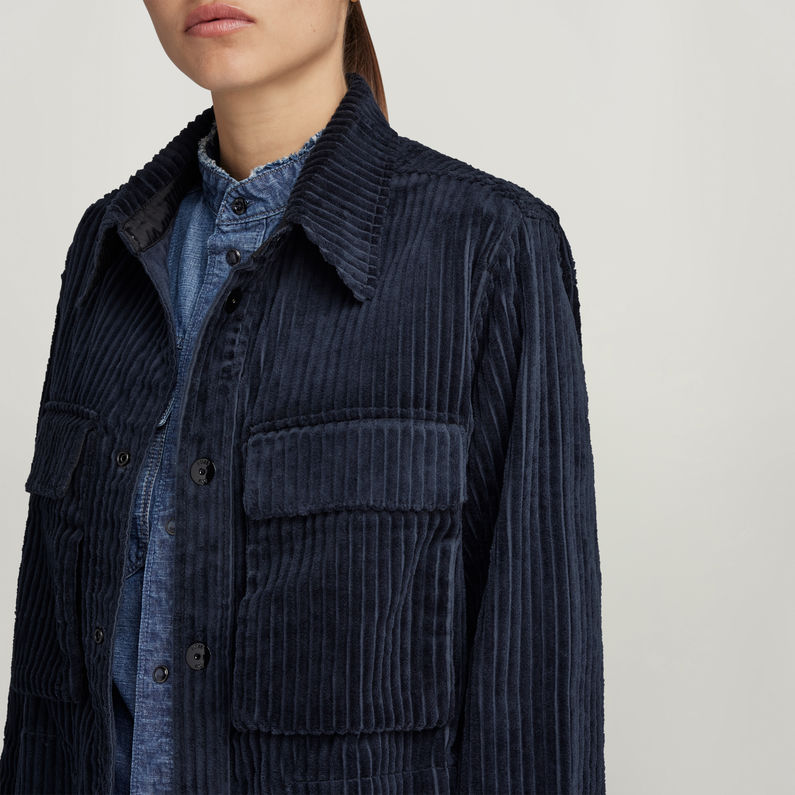 G-STAR® Regular Boyfriend Overshirt Donkerblauw