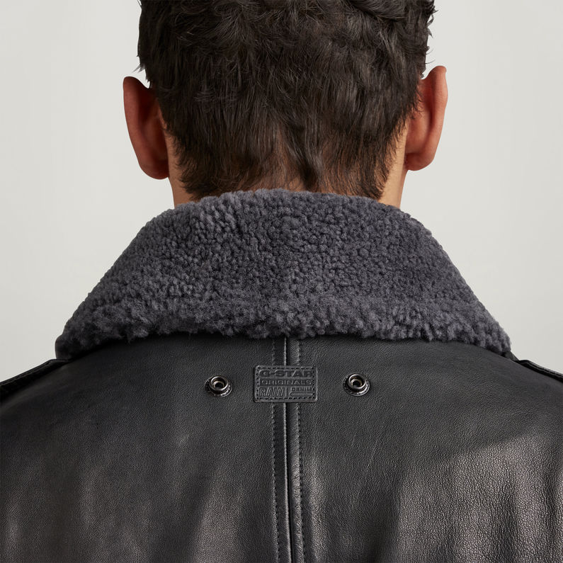 G-STAR® P-3 Leather Jacket Black
