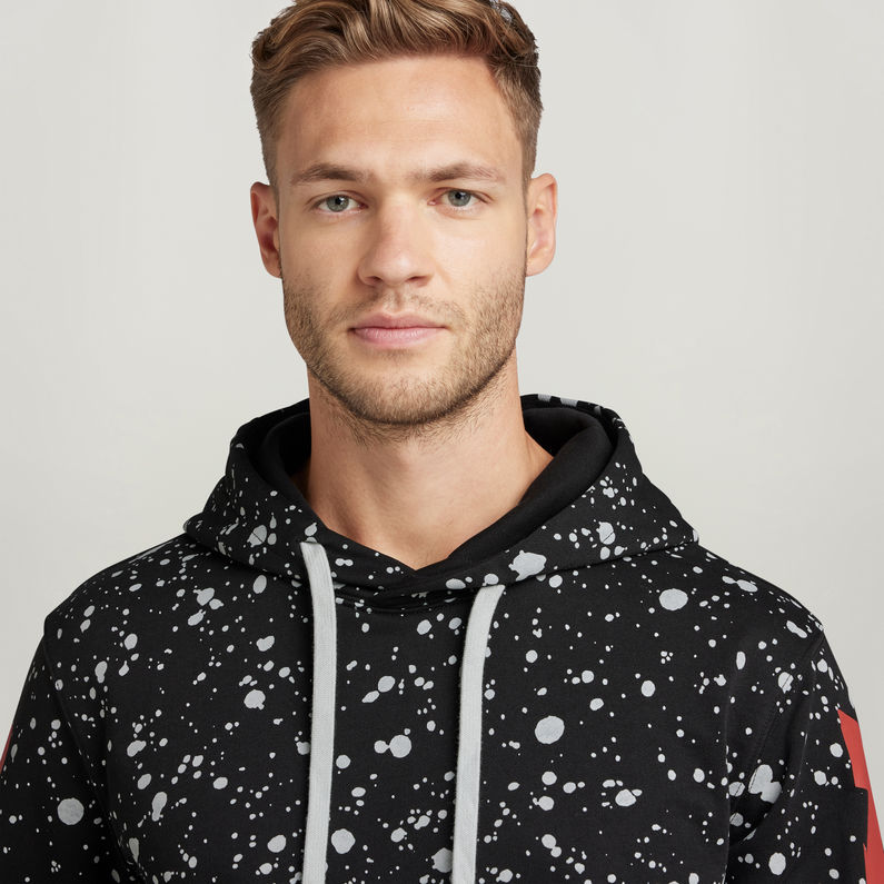 G-STAR® Splatter Sleeve Graphic Hoodie Mehrfarbig