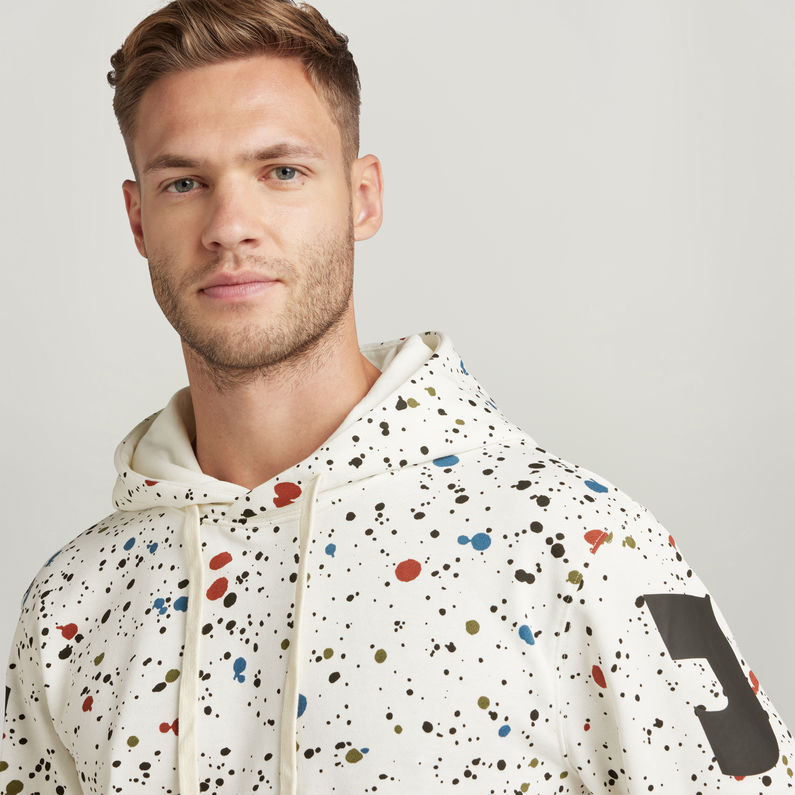 G-STAR® Splatter Sleeve Graphic Hoodie Multi color