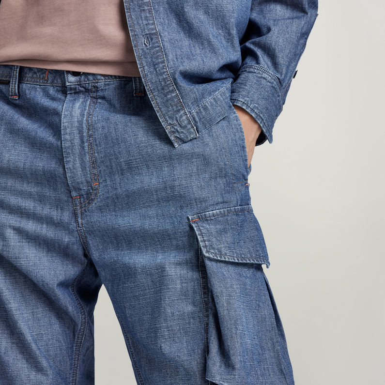 G-STAR® Premium Combat Cargo Trainingshose Mittelblau