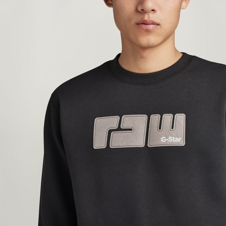 G-STAR® RAW. Sweat Felt Noir