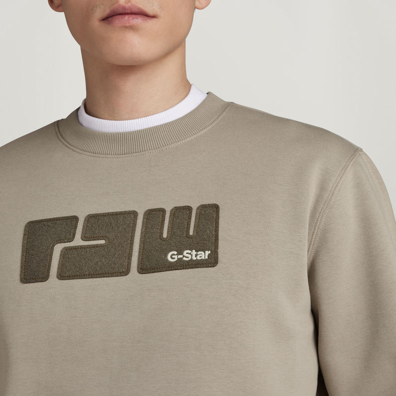 G-STAR® RAW. Felt Sweater Grey