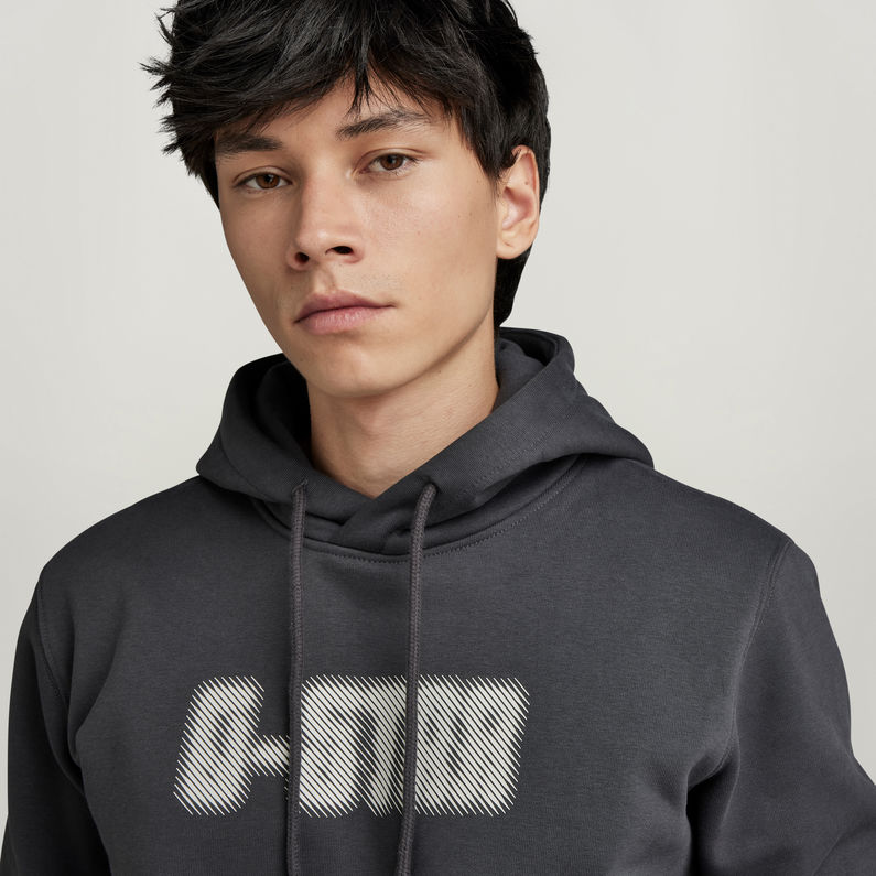 G-STAR® Dotted Hooded Sweatshirt Grau