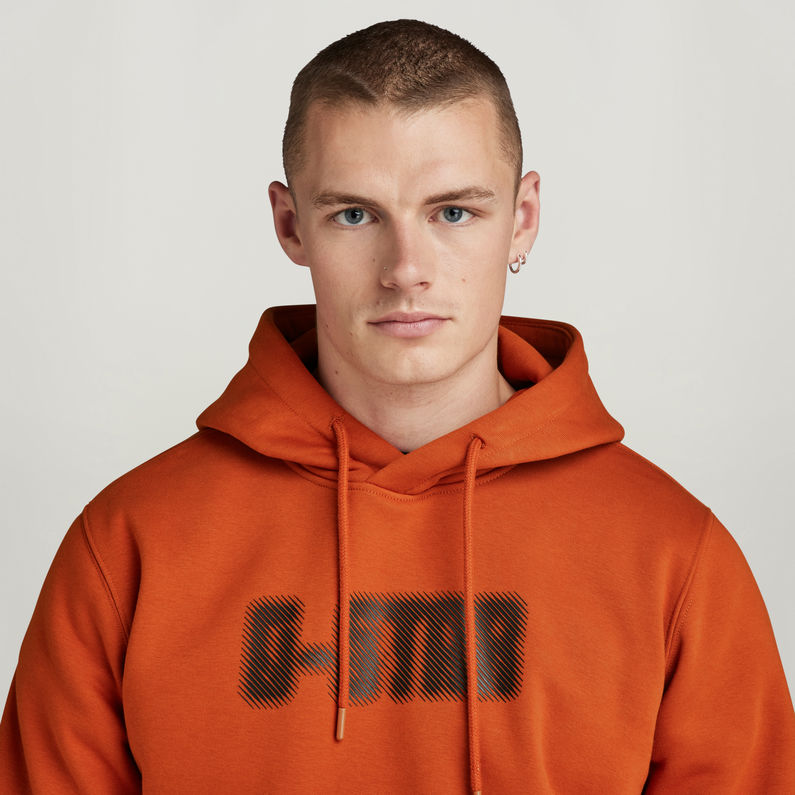 G-STAR® Dotted Hoodie Oranje