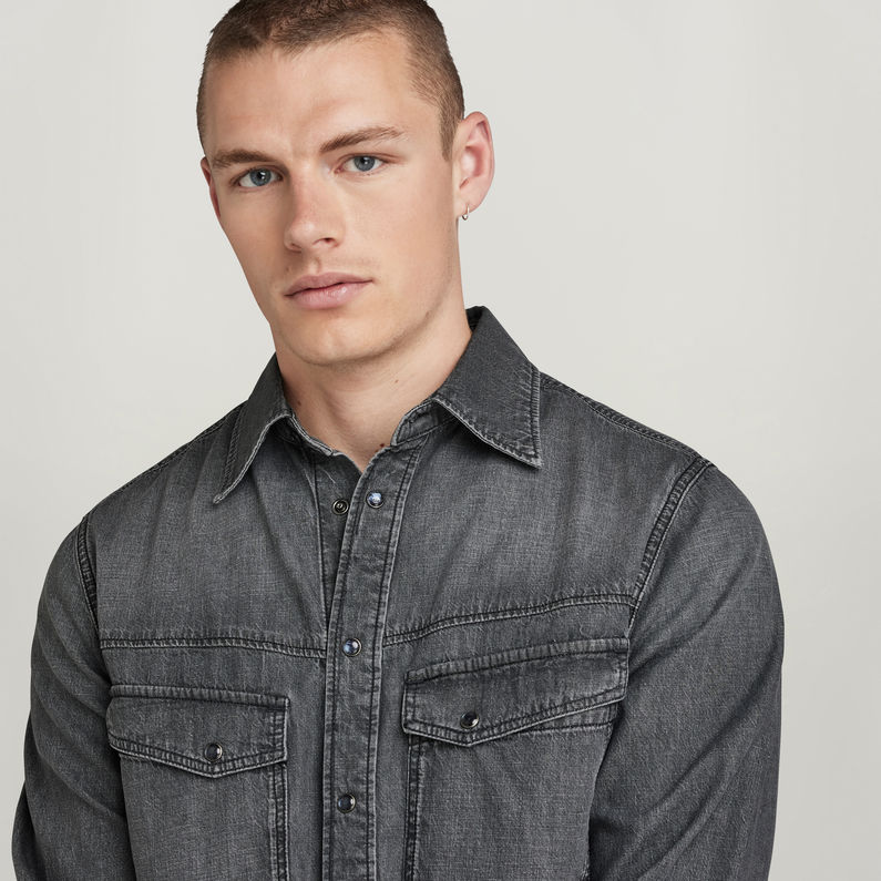G-STAR® Unisex Dakota Regular Hemd Grau