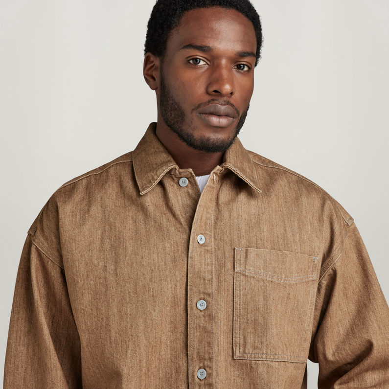 G-STAR® Premium Boxy Fit Overshirt Dark blue