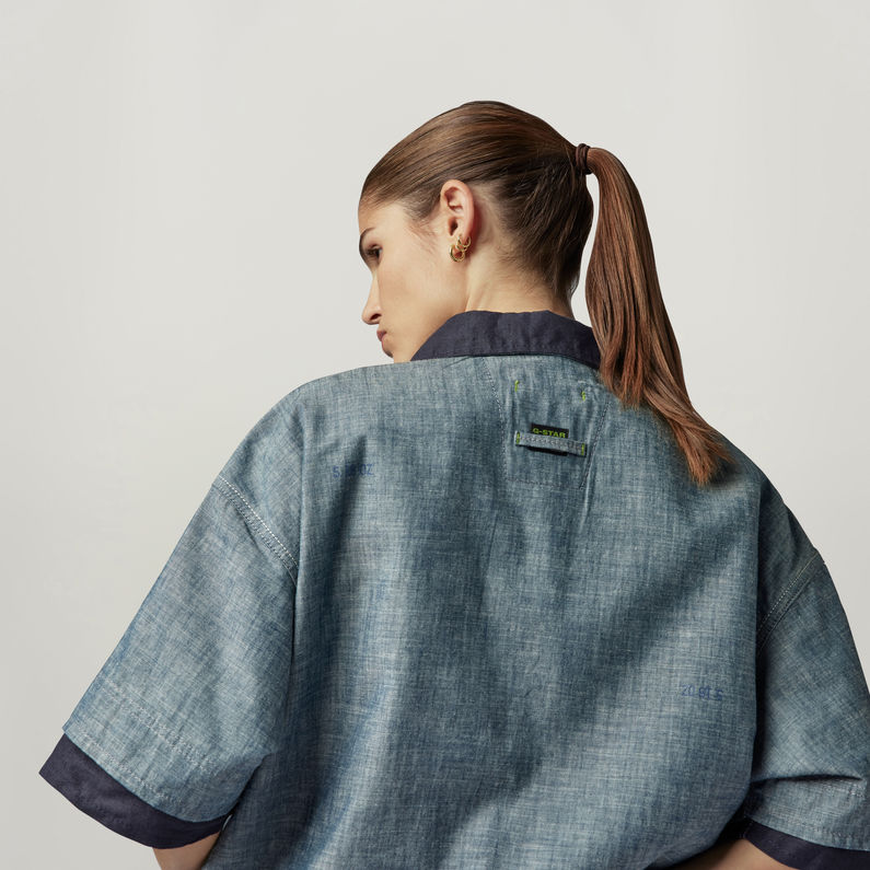 G-STAR® Polo Unisex GSRR Reversible Polo Azul oscuro