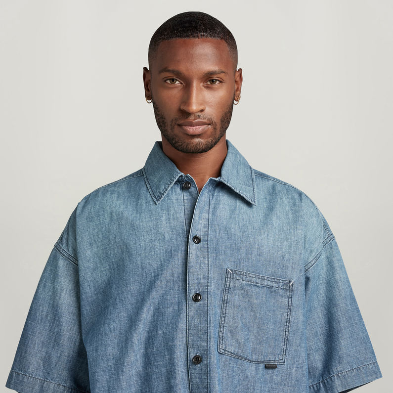 G-STAR® Chemise Boxy Fit Bleu moyen