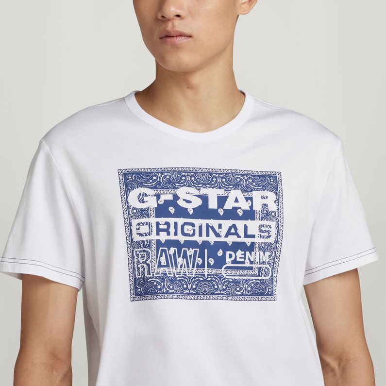 G-STAR® Bandana T-Shirt Weiß