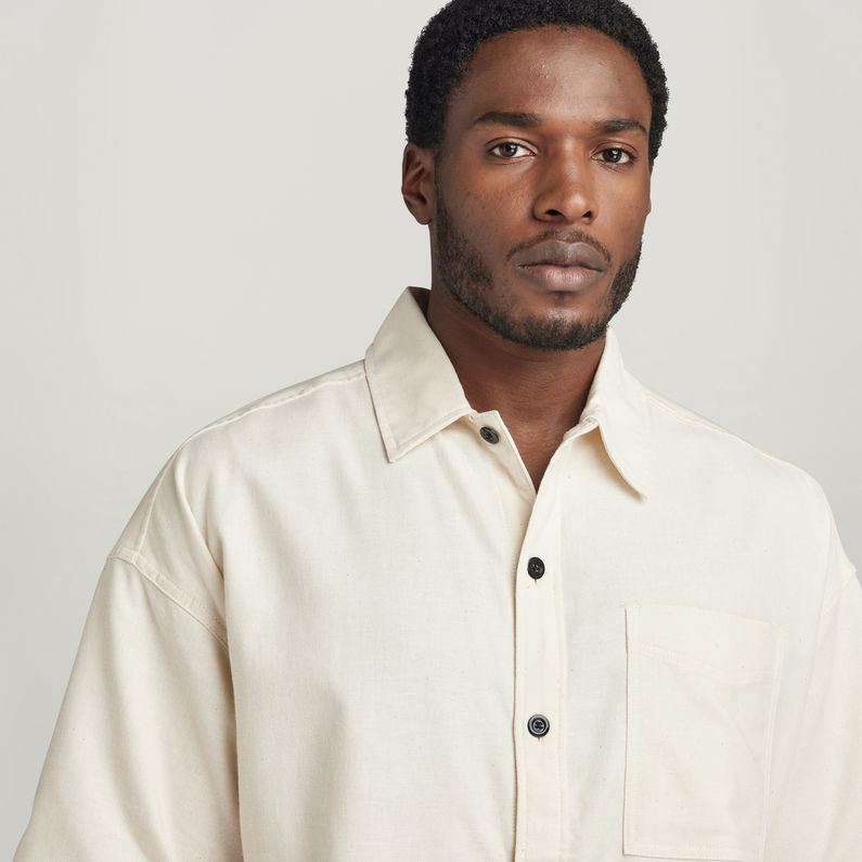 G-STAR® Oversized Boxy Shirt 1 Pocket White
