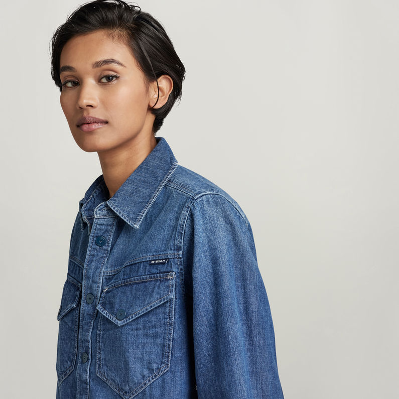 G-STAR® Chemise Boxy Bleu moyen