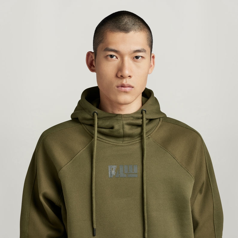 G-STAR® Moto Loose Hooded Sweater Green
