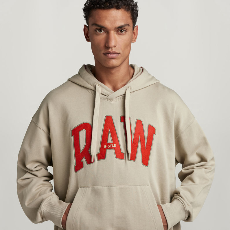G-STAR® RAW University Oversized Hoodie Beige