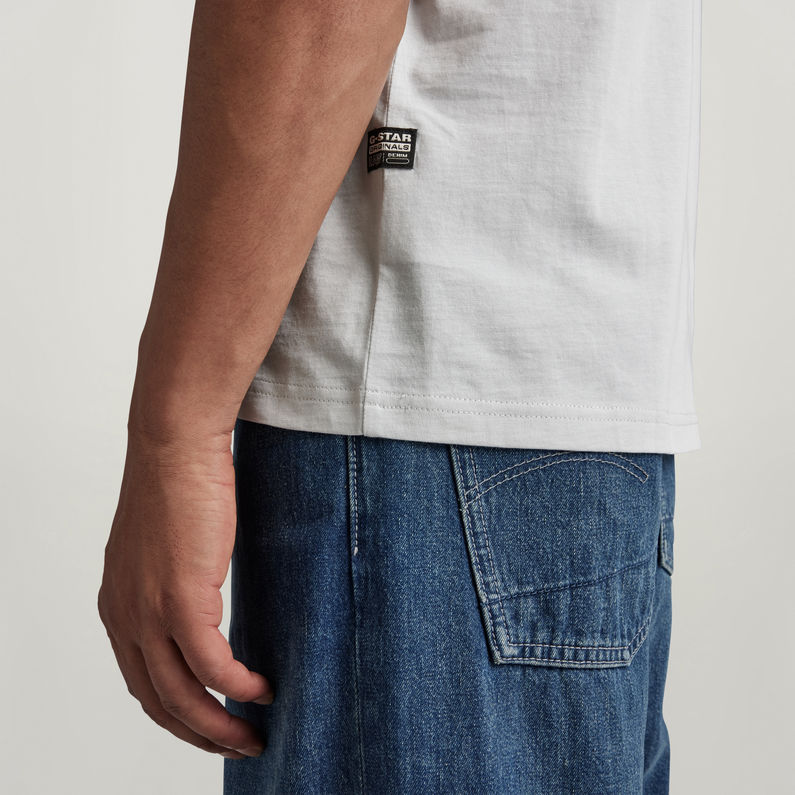 G-STAR® T-shirt Applique Multi Technique Gris